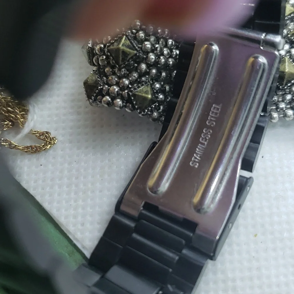 IK COLOURING Big Skeleton Case IK Mens Black Watch - Picture 4 of 10